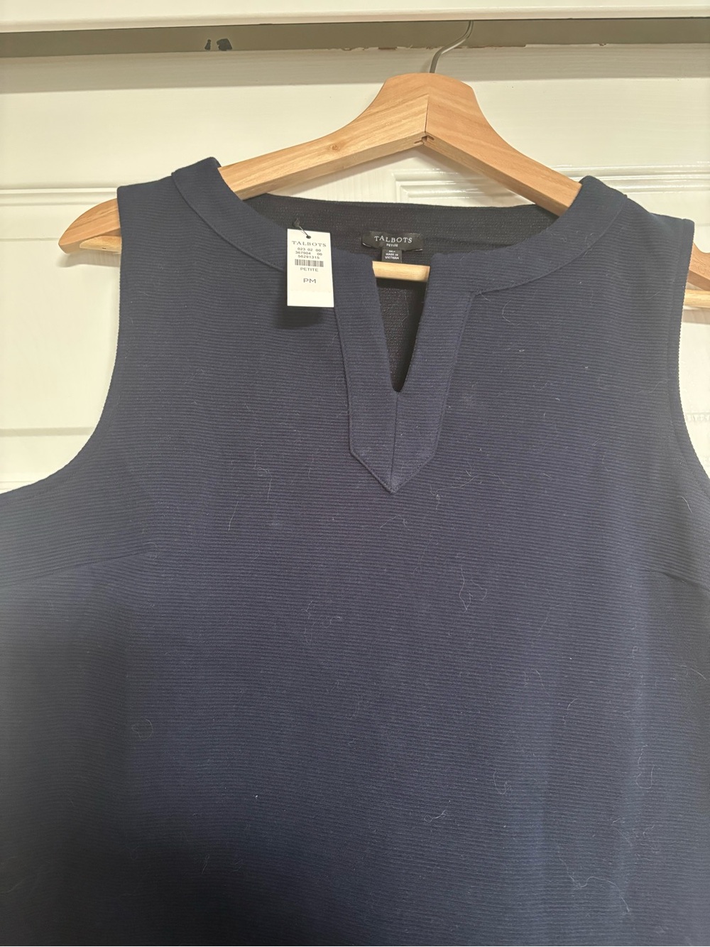 Talbots Sleeveless Navy Knit Women's Top